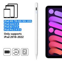 „iPad“ pieštukui su delno atmetimo pakreipimu, „iPad Pencil 2 1 Stylus Pen iPad Pro 11 12.9 Air 4/5 7/8/9/10th mini 5 6 2018-2022“ balta