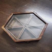 Gražus Indijos Masala 22,86 cm Medinis Masala Box Trikampis