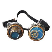 Vintage Steampunk Goggles with Double Loupe for Women Men Halloween Cosplay Steampunk Glasses Goth Cosplay Goggles 1