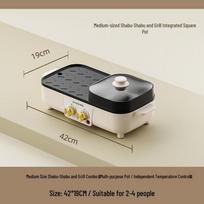 ZISIZ Multi-Function Electric Hot Pot and Grill