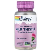 Solaray Milk Thistle 175mg Veg Capsules, 60 Count 60 pcs - 1 ea