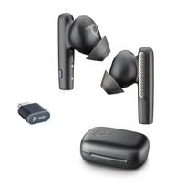 Poly Voyager Free 60 True Wireless Earbuds with Active Noise Cancellation Charging Long Talk Bluetooth Zoom Microsoft Teams Black (ANC), Case, Time, juoda