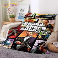 GTA Game Grand Theft Auto Gamer Soft Blankets,Keep Warm Throw Blanket Comfortable Blanket for Picnic Beds Sofa Home Bedroom Gift 75x90cm( 29x35in )