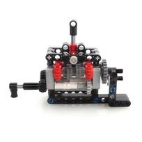 MOC High-tech 4 Speeds Gearbox Manual Transmission Kit DIY Technical Model M Motor 8883 Power Functions Building Blocks Bricks