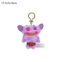 New 12cm Fuggler Funny Big Tooth Monster Plush Toy Keychains Doll PPcotton Creativity Ugly-cute Abstract Doll Keychain Best Gift