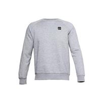 Under Armour Rival Sweatshirts Men's Gray Crew Neck Thickened Regular 1357096-011 S