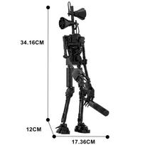 MOC Klasika Siaubo Žaidimo Scena Siren Head Klasikinis Mechaninis Monstras Statybinių Blokelių Surinkimo Modelis Mechaninis Robotas Berniuko Žaislas Dovana