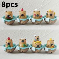 Pvc Capybara Desk Toy With Unbreakable Design For Office And Car Decor