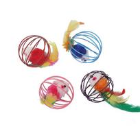 Cat Puzzle Prison Mouse Toy Cage Bell Catnip Self-Interactive Pet Toy Supplier OEM ODM Customizable