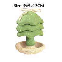 NCI PET Christmas Tree Shape Catnip-Filled Teeth-Cleaning Chew Stick Toy Catnip Balls Opp Bag Packaging for Indoor/Outdoor Use (Army Green,small) armijos žalia spalva