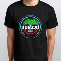 Bonzai Records T Shirt Techno Trance Hardcore All Sizes SMLXL2XL Black Grey S