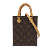 [Pre-Owned] Petit Sac Plat Classic Monogram Music Score Bag Coated Canvas Leather Shoulder Crossbody Tote Mini - Excellent #1S35JL7 ONE SIZE