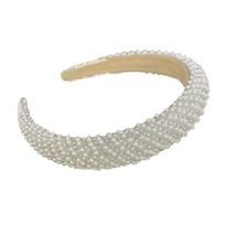 Fashion And Elegant Pearls Hair Accessory Decorated With Sparkling Rhinestones Pearls For Various Outfits And Event