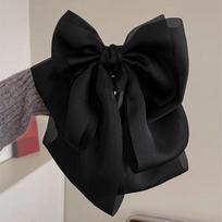 1PC Big Bow Hairpin Internet celebrity temperament Versatile ponytail hairpin Sweet princess headdress grab clip Satin bow juoda