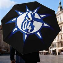 Šviečianti Schalke FC Žvaigždė Skėtis Sulankstomas skėtis, automatinis skėtis 8-rėmio kelionėms, stovyklavimui Naudoti Dovana Helovynui Kalėdoms
