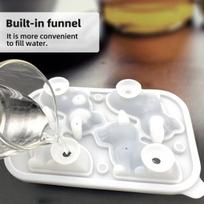 Corgi Shape Silicone Ice Cube Tray with Built-in Funnel Large Ice Mold for Whiskey Cocktails Bourbon DIY Chocolate Soap 1pc pilka