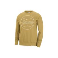 Nike Dri Fit NBA Sweatshirt Men's Wheat Gold DX9749-725 XL