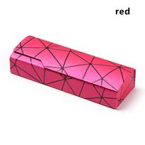 Unisex Rectangle Handmade Protective Case Glasses Box Sunglasses Case Eyewear Protector raudona