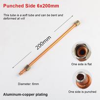 1Pcs 200/400/600/800mm Pressure Relief Valve Tube Air Line Hose  Air Compressor Replacement Parts Punched Side 6x200mm