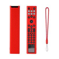 Silicone Remote Controls Cover For ERF6A66 TV Solar Remote Protectors With Multiple Color Option raudona