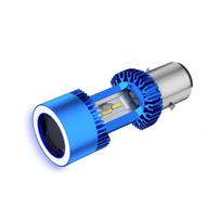 POOPEE Motociklo LED priekinis žibintas H4BS(BA20D) LED Lemputė Belaidė Integruota 30W BA20D Yellow