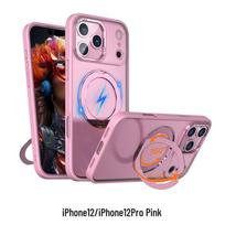 CAXITON Magnetic Ring Kickstand Case for iPhone 12/12 Pro