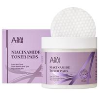 ANAiRUi Niacinamide Radiance Toner Pads, Glutathione & Multi-Acid Exfoliating Facial Wipes 50 Pads