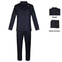 Jujutsu Kaisen Satoru Gojo Cosplay Outfit With Premium Polyester Fabric For Fan Gatherings S tamsiai mėlyna spalva