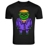 Cute Frankenstein Monster Cartoon Character Graphic T-Shirt L