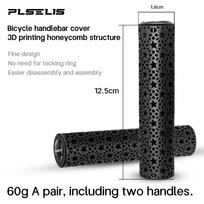 Plelis3d Printed Honeycomb bicycle Handlebar, Shock-proof Mountain bicycle Handlebar Protective Cover, bicycle Accessories. tamsiai mėlyna spalva