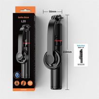 High Quality Smart Phone Tripod Selfie Stick With Remote 360 Rotation for Vlog Selfie Live Streaming Outdoor Shooting L20 juoda