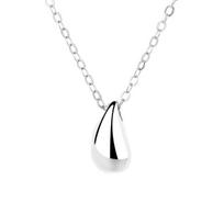 Trendy Women's 925 Sterling Silver Waterdrop Necklace Waterproof Drop Pendant Choker Daily Wearing Jewelry Bulk sidabras