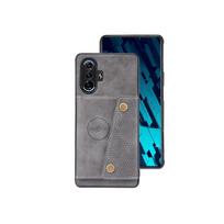 For Xiaomi Poco C65 C75 C85 F3 F4 F5 F6 F7 F8 Ultra X3 GT X4 NFC X5 Pro 4G 5G Case Card Slot Shockproof Cover Magnetic Car Mount Xiaomi Poco F7 5G pilka spalva