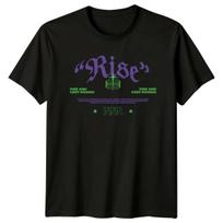 Rise And Keep Rissing T-Shirt Urban Brutalist Motivational Gift For Him And Her L