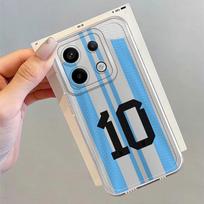 Case for Xiaomi Redmi Note 14 Pro Plus 12S 9 10 Note 13 11S 10S 14C 11 A4 13C 12 Soft Phone Cover Football Numbers Redmi Note 10 Lite