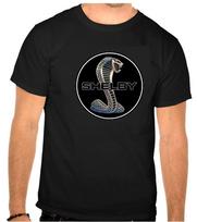 Cobra Shelby Mustang Ford Logo Black TShirt 1270 2XL