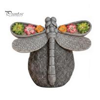 Artistic Dragonfly Yard Statue Solar Powered Garden Light, Decorative Whimsical Outdoor Light Lamp, LED for Patio Weather Resistant Decor pilka