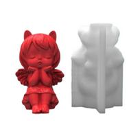 Silicone Candle Mold Scented Soap Wax Mold Angel Silicone Mold for Resin Crafts 1