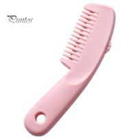 Hair Comb with Trimmer Multi-functional Comb, 3 Setting Adjustable 2-In-1 Bangs Taming Clipper Portable Travel Manual Trimming Tool rožinė