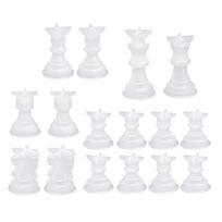 Chess Piece Silicone Mold 3D Chess Resin Mold Chocolate Candle Baking Tools