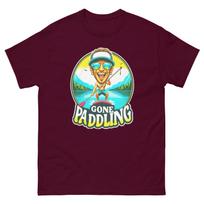 Gone Paddling T-shirt, Funny Paddle Boarding Design, Summer Lake Design L