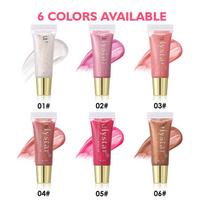 6pcs Glitter Lip Gloss Set Squeeze Tube, Hydrating High Shine Shimmer Kit, Long Lasting Waterproof Non-Sticky Liquid Lipstick 6pcs pink