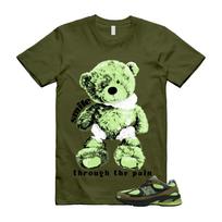 2010 Sea Moss Afterglow Olive Green Black T Shirt Match SMILE S