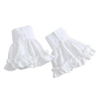 Elegant Flared Arm Covers Wrist Cuffs Detachable Faux Sleeves Arm Protectors For Women Wedding Event Costume Accessory 1 balta