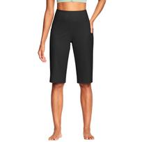 Women's High Waist Yoga Shorts with Pockets, 5-Inch Inseam Athletic Running Workout Shorts M juoda