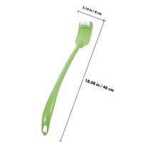 Toilet Brush Cleaning Brush Plastic Portable Long Handle Green Hanging Hole Bathroom Toilet Bowl Scrub Strong šviesiai žalios spalvos