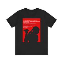 Sade Fan Art Unisex T-Shirt | Is It a Crime Lyrics | Red Silhouette Tee | Unique Sade Apparel S