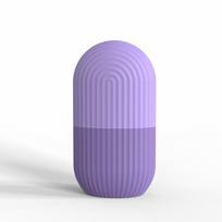 Veido ledo forma silikoninė daugkartinio naudojimo plaunama mašinoje veido ledo kubelių laikiklis odai šviesinti violetinė violetinė