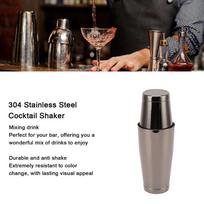 2 Section Cocktail Shaker 304 Stainless Steel Drink Shaker Mixer Durable Bartending Mixer  Homebars juoda