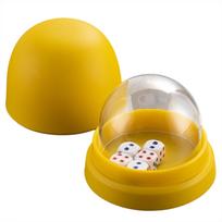 Dice Cup Prevention Cheat Secure Play Dice Shaker Set PP Crafted Perfect for Family Game Night Group Activities geltona